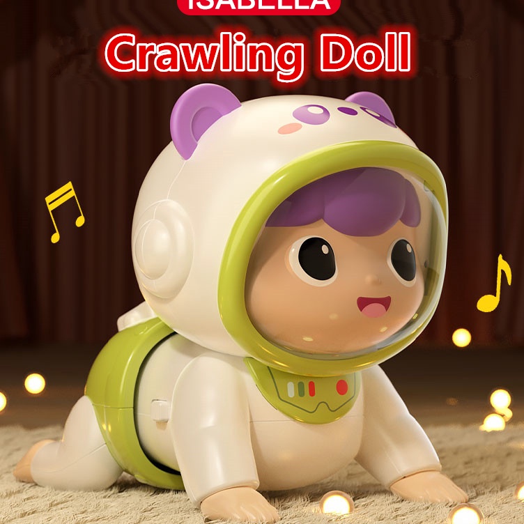 KODE V1J ISBAELLA Crawling Doll  Boneka Bayi  Mainan Merangkak  Boneka Bayi Merangkak  Mainan Bayi M