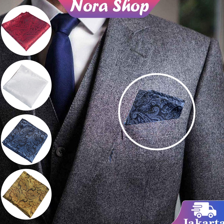 KODE V6N Pocket Square Jas Sapu Tangan Pria Saku Jas Pocket Square Premium Sapu Tangan Jas Segi