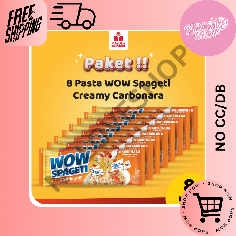 

PAKET 8 Pasta WOW Spageti Creamy Carbonara