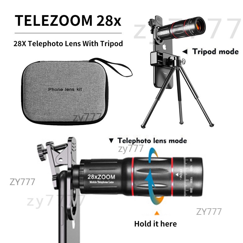 KODE G32R Lensa Apexel 28x Telezoom 18x25 Tele Zoom Lensa Kamera HP Lens 18X Zoom Lensa Universal De