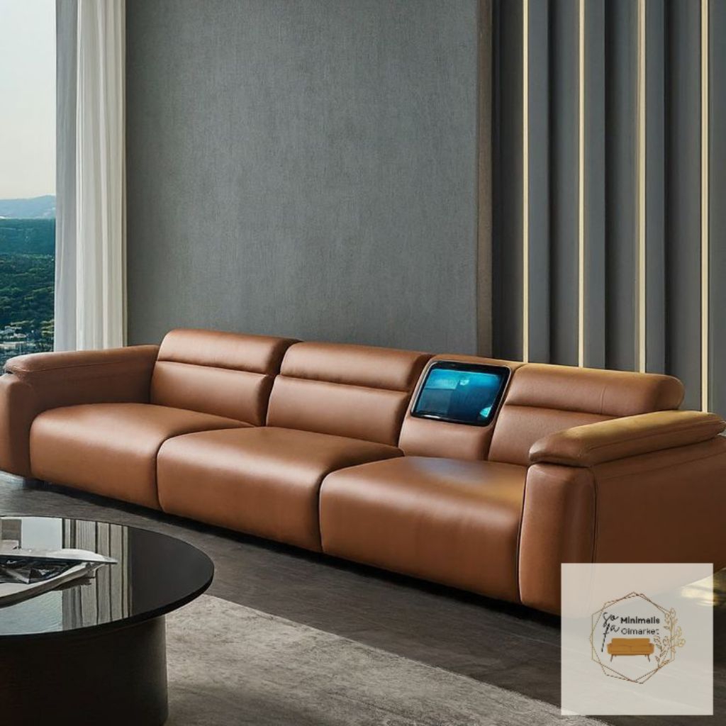 Sofa Single Sofa Kulit Sintetis Sofa Single 3seater Modern New Sofa Furniture free bantal