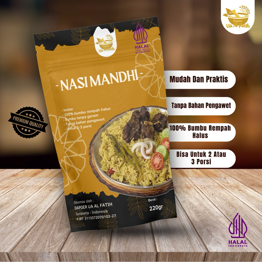 

MANDHI nasi mandhi instan paket beras basmati dan bumbu rempah halus mandhi khas arab ala arab