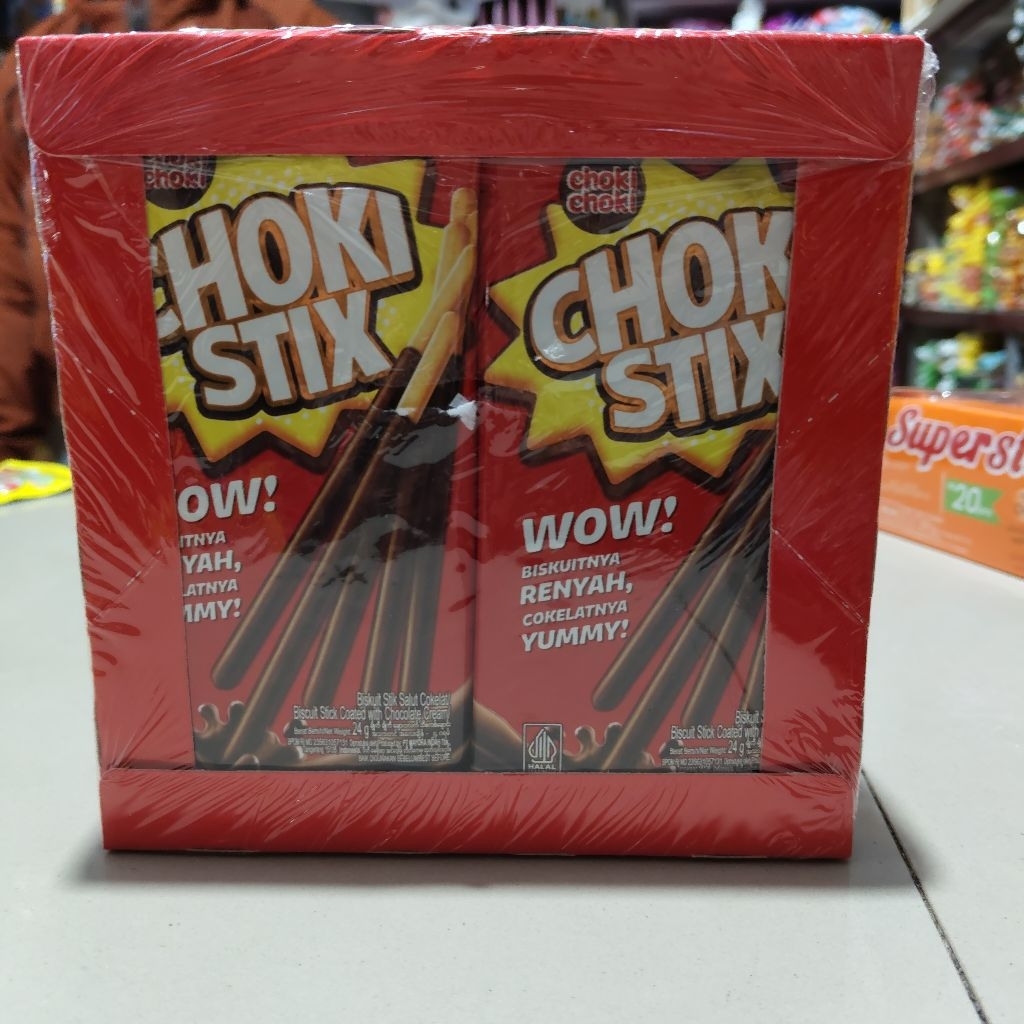 

Choki stix 1 pak isi 12 sachet @24 gr