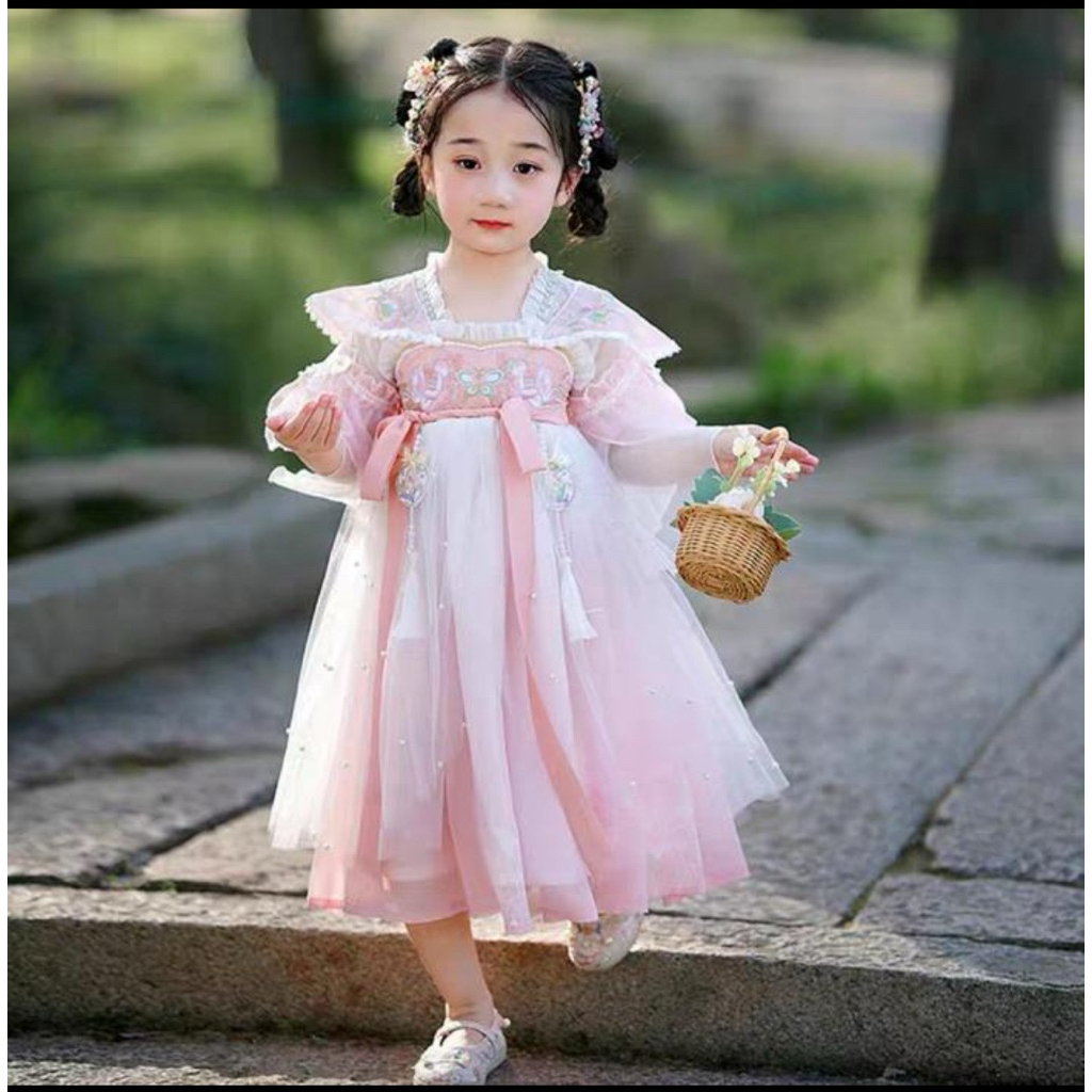 dress cheongsam girl chinese style cheongsam tradisional china / baju cheongsam anak hanfu