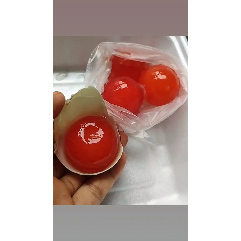 

kuning telur asin mentah 10 pcs fresh pengiriman instan only