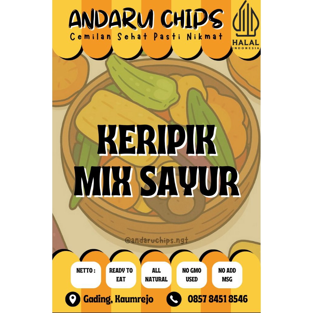 

ANDARU CHIPS - KERIPIK SAYUR MIX