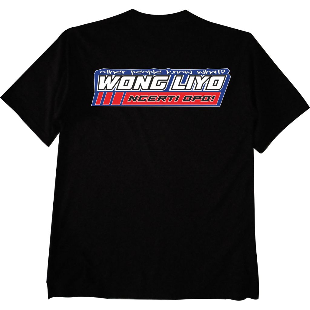 kaos kata kata wong liyongerti opo 30s t-shirt pria kualitas distro