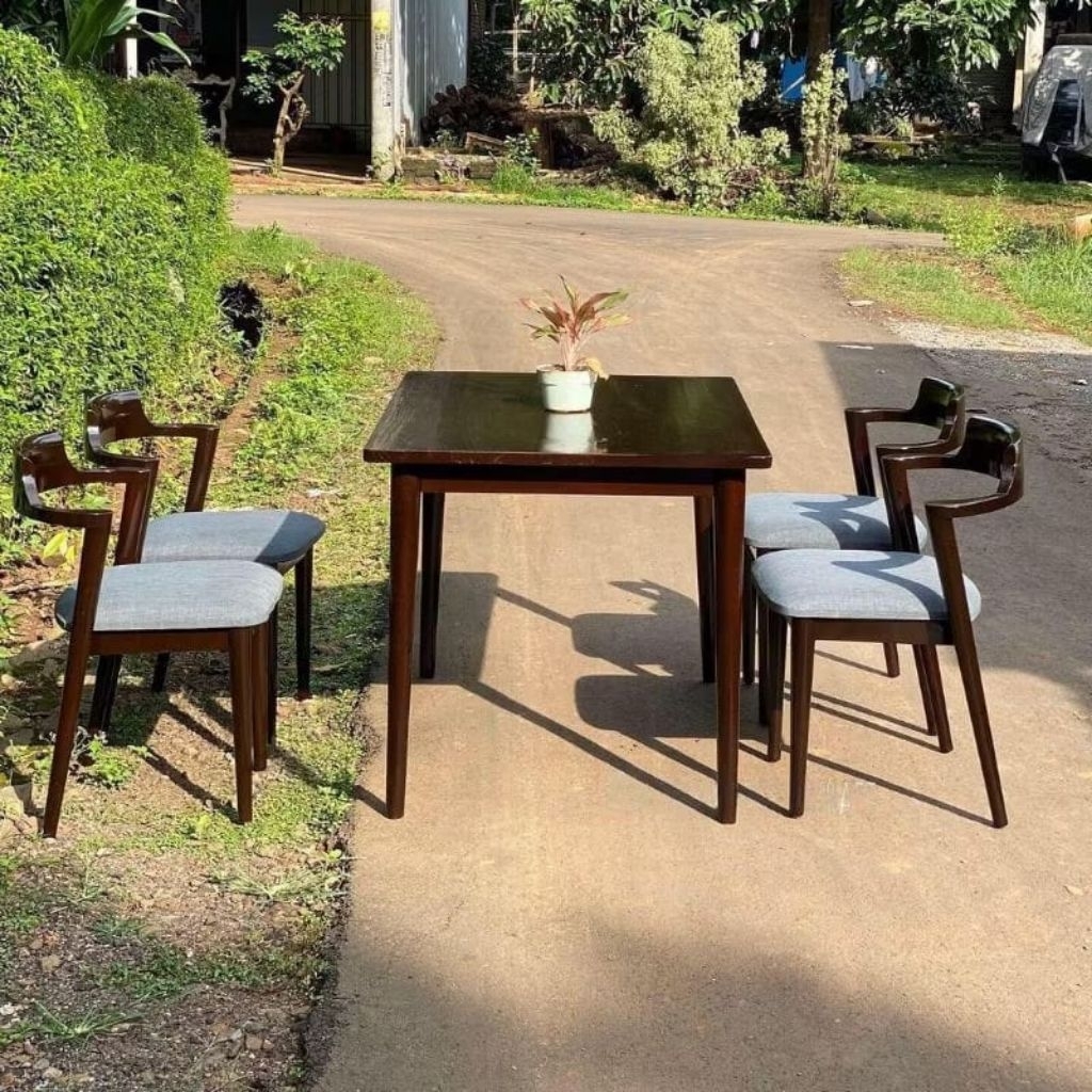 set meja makan minimalis kursi minimalis kursi steking meja makan cafe kursi retro cafe meja minimal