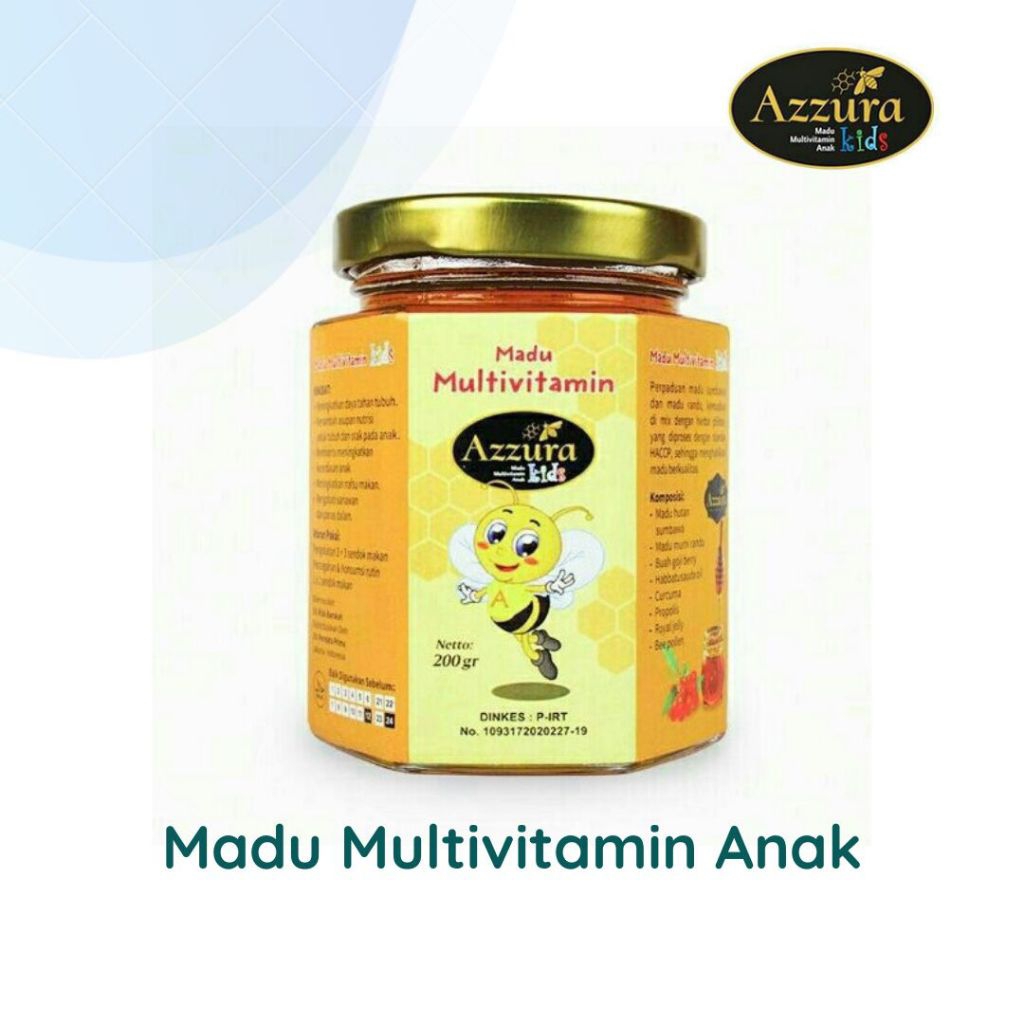 

Madu Anak Azzura Kids 200gr Madu Multivitamin