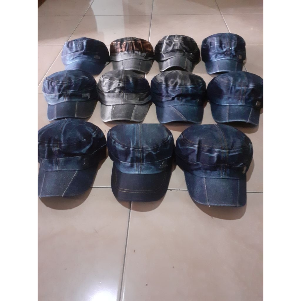 topi komando woshing levis/jeans dewasa (randoom)