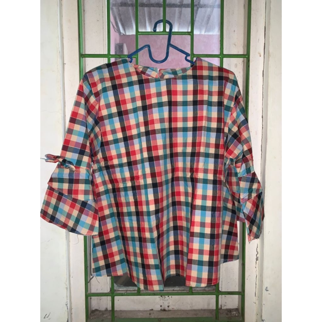 Blouse Wanita Flanel
