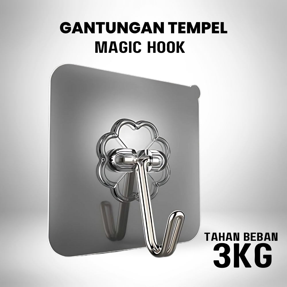 Powerfull Hook Wall Gantungan Cantolan(5 PCS) Kait Pintu Dinding Tembok Keramik Hanger