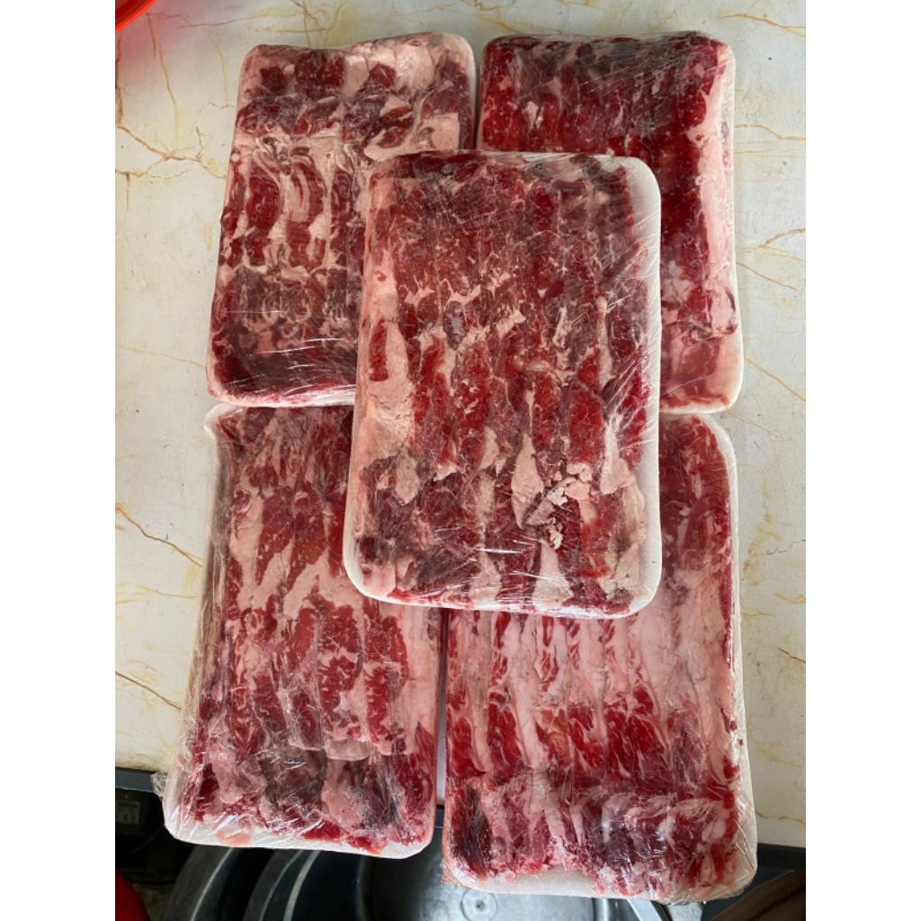 

Less Fat Beef Slice AUS Daging Sapi Slice Premium 500gr