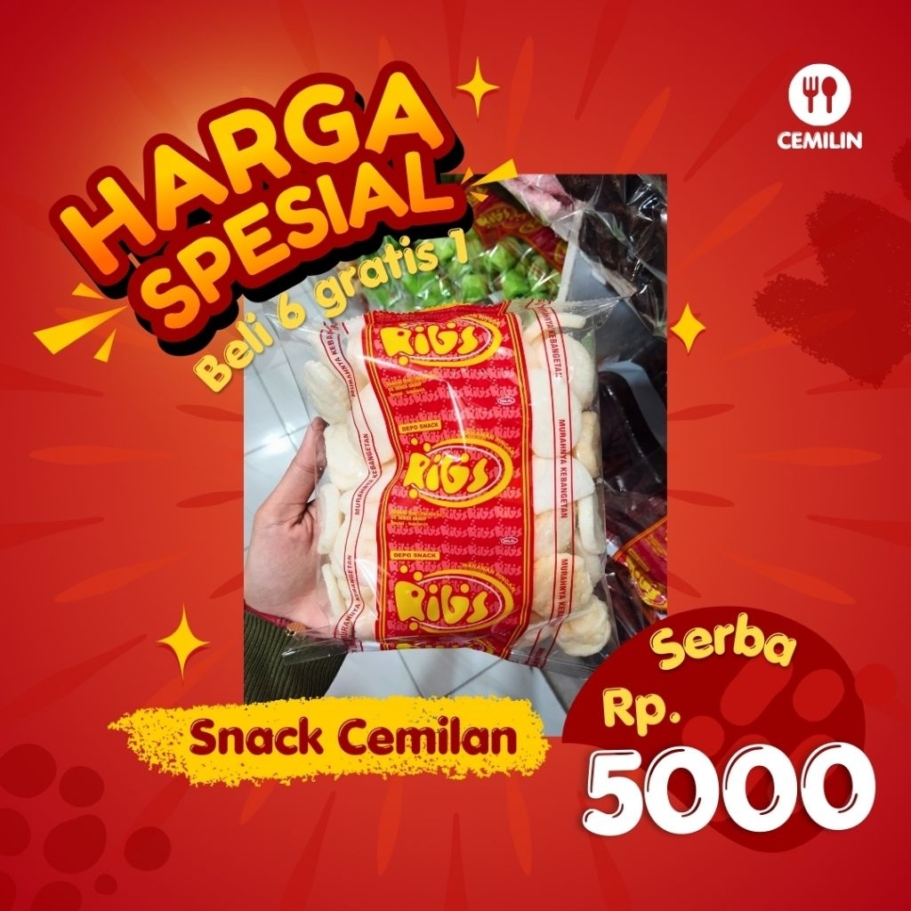 

Kemplang Original Asin Snack Cemilan Snack Serba 5000 beli 6 gratis 1