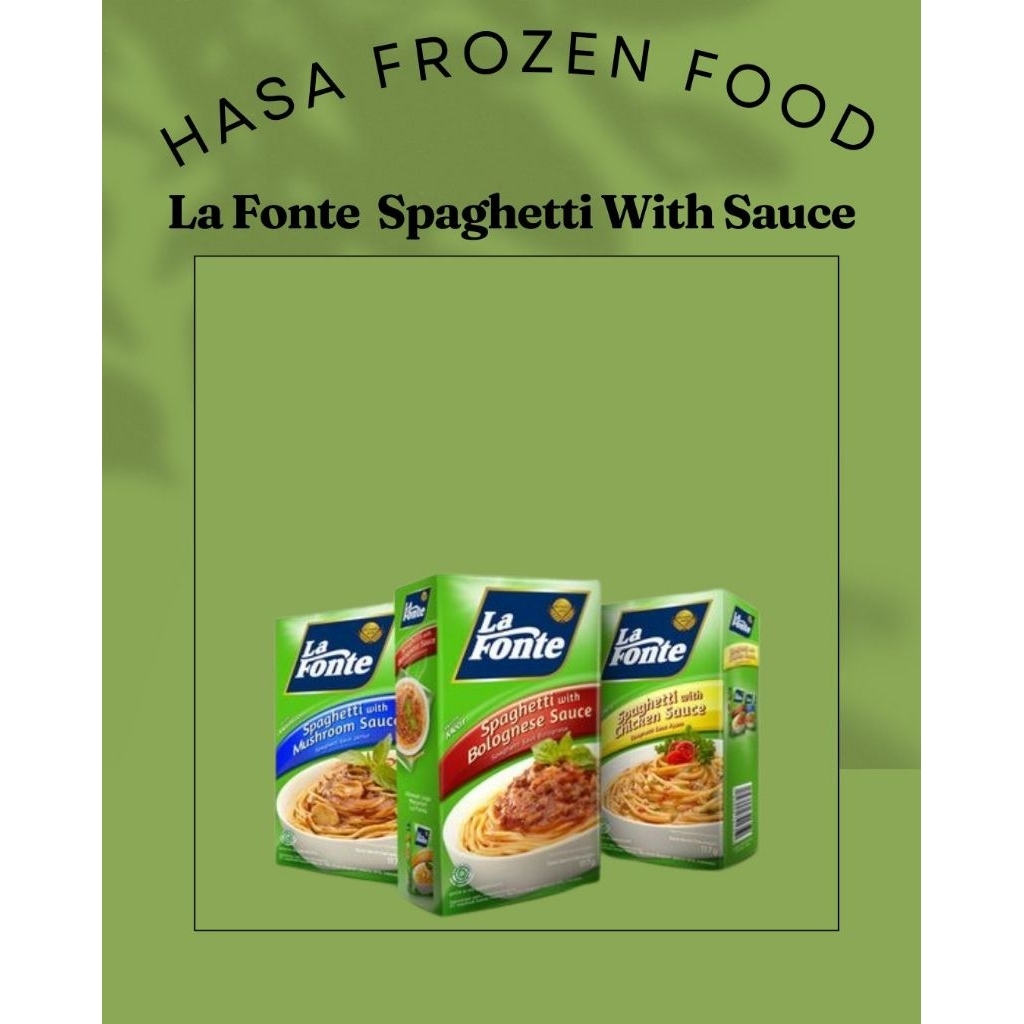 

La Fonte Spaghetti Saus Bolognese 117gr | Spaghetti Saus Ayam 117gr