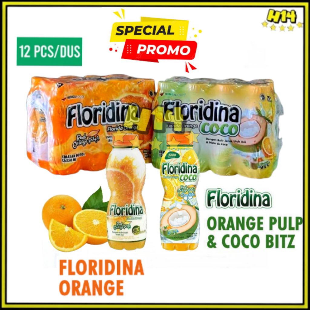 

Floridina Florida Orange & Coco 350ml ( 1 Dus Isi 12 Pcs )
