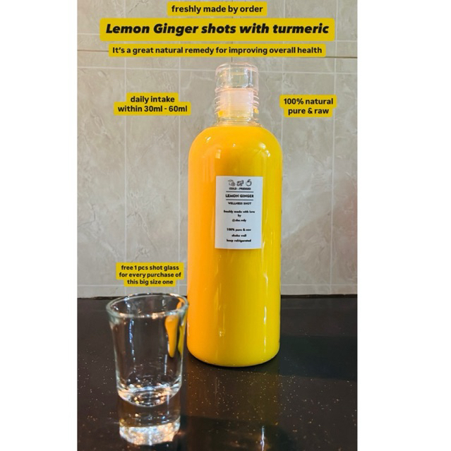 

Lemon Ginger Turmeric Shots 750ml