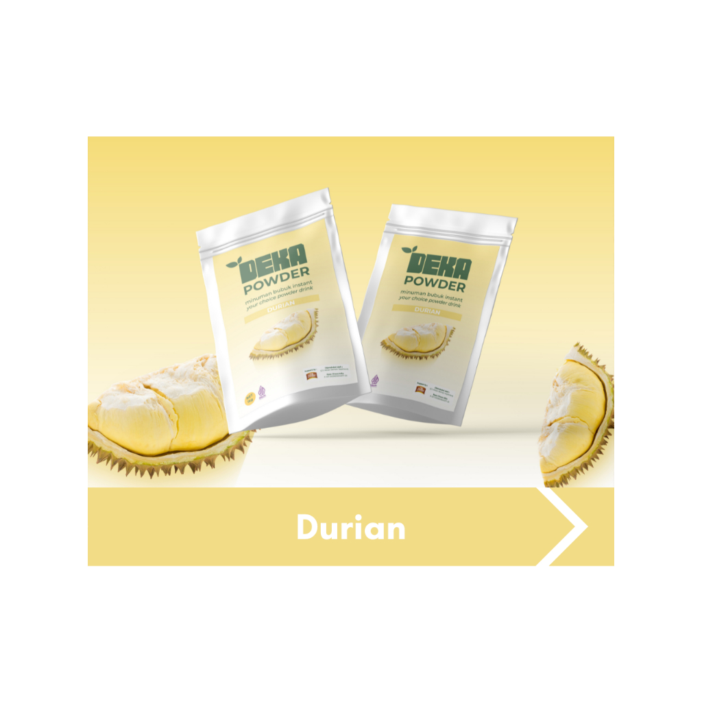 

DEKA Powder varian Durian/ Minuman Bubuk / Powder Drink / Minuman Kekinian / Durian Bubuk