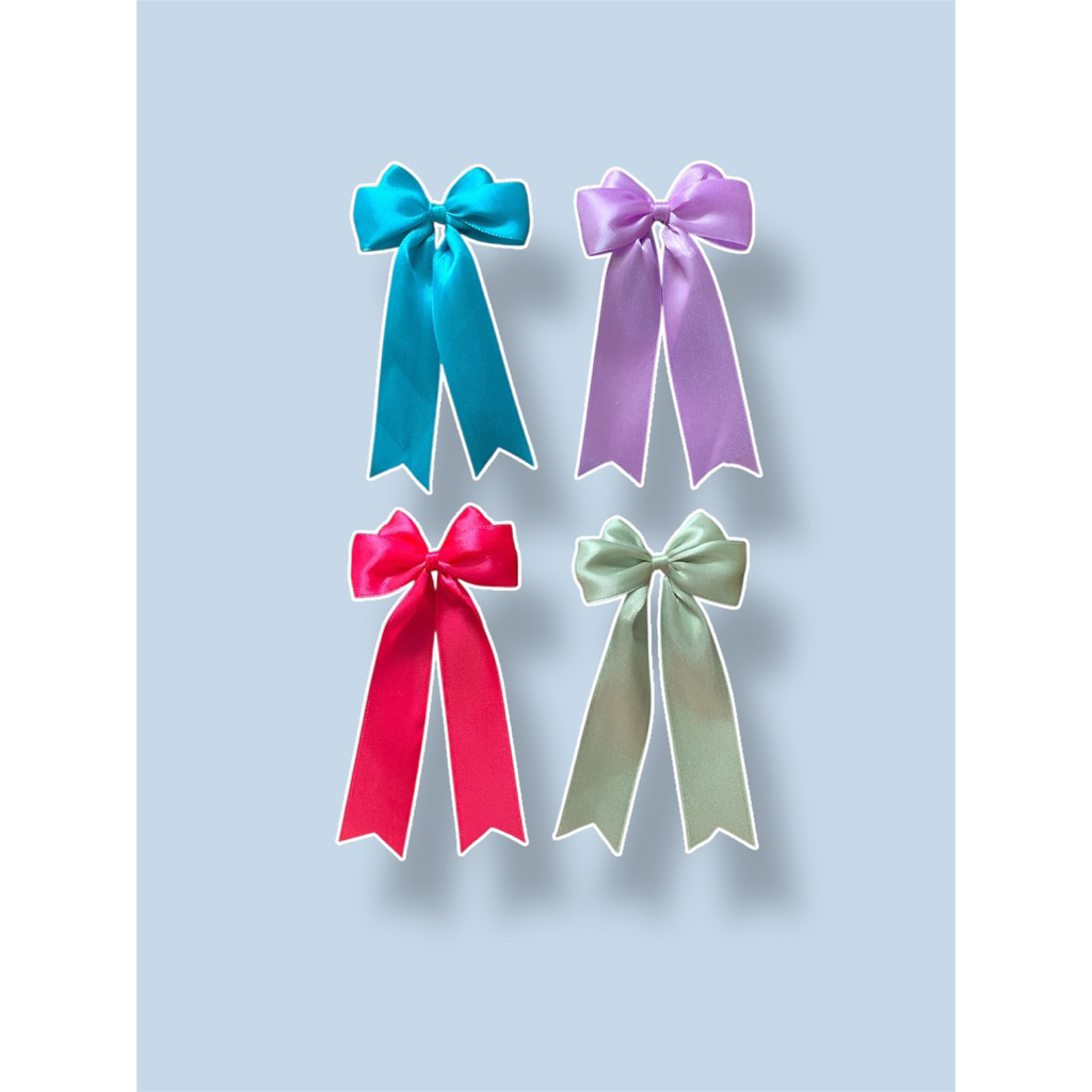 

pita satin siap pakai sedang ukuran 1 inch=2,5cm | pita satin jadi | pita sedang untuk hampers/kado/hadiah | pita murah