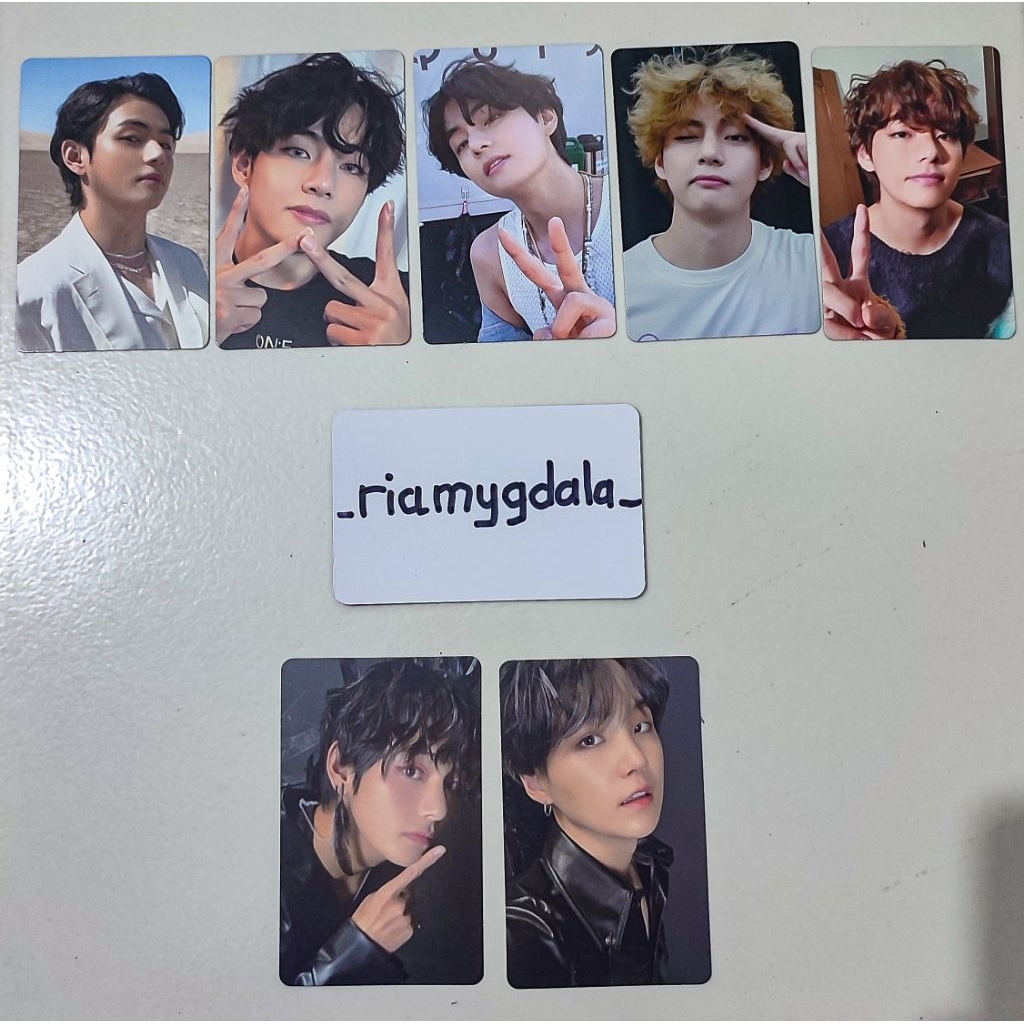 photocard suga Taehyung kribo pob proof mots blu-ray rpc decokit