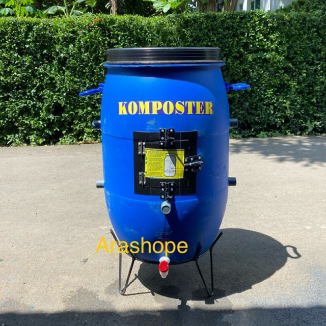 Tong komposter 60 liter + kaki /sampah organik/pupuk/tong plastik HDPE