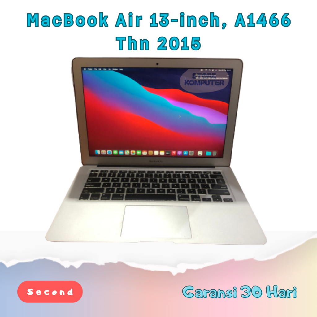 MacBook Air 2015 13inch CI5 Ram 8GB Ssd 128GB (Ready stok)