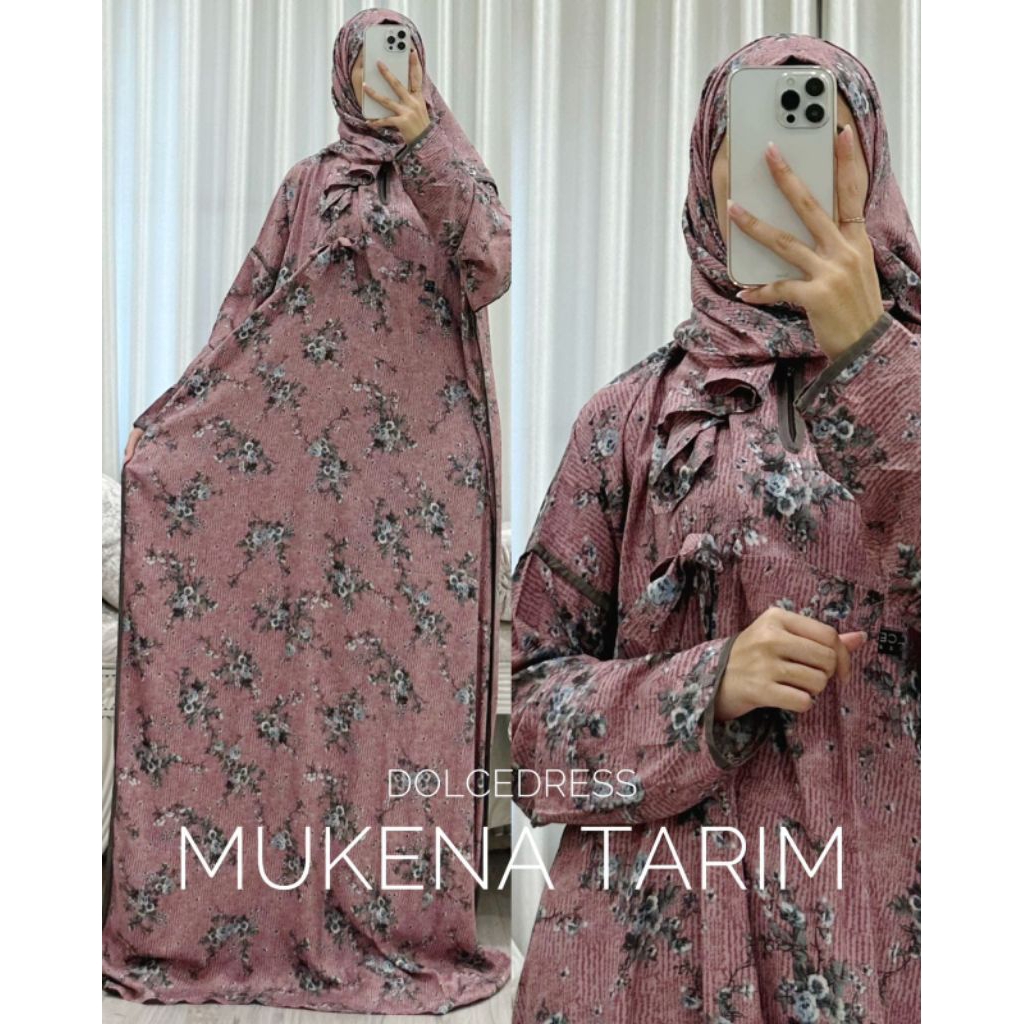 Reena Daily MUKENA TARIM by Dolce Dress - Mukena Terusan Wanita Dewasa Rayon Jumbo