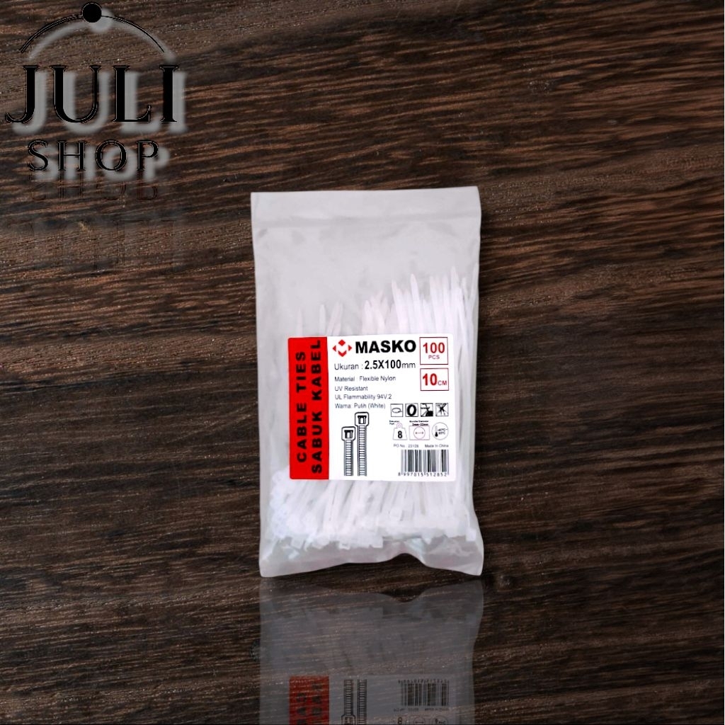 

Kabel Ties | Sabuk Kabel | Cable ties 2.5mm | 10cm