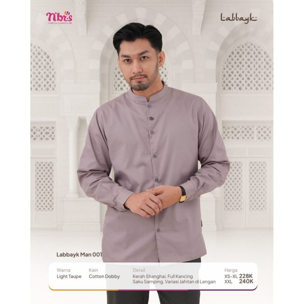 NIBRAS LABBAYK MAN 001 KOKO LENGAN PANJANG KOKO NIBRAS