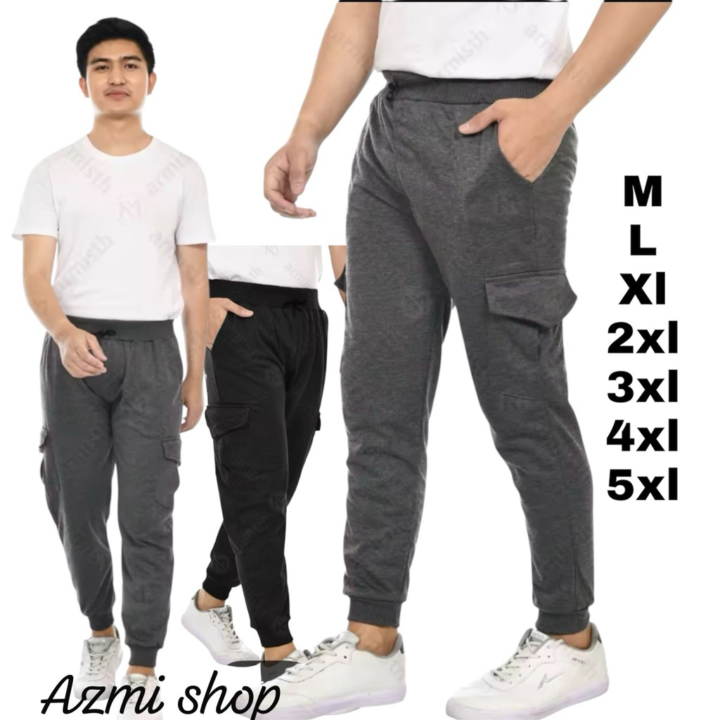 JOGER CARGO PRIA SUPER JUMBO CELANA PANJANG  CARGO JOGER KOREAN STYLE BIGSIZE CELANA PANJANG JUMBO