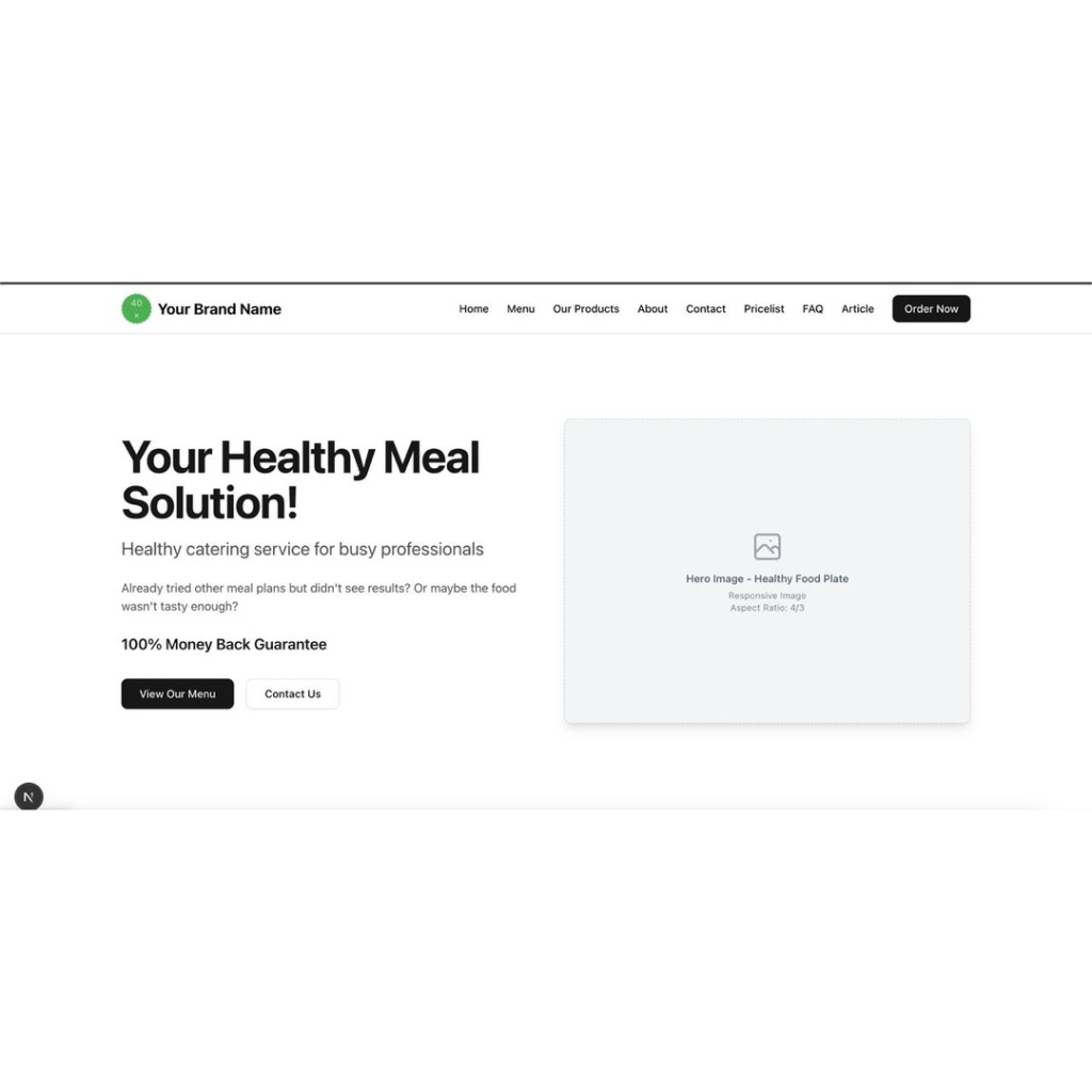 Website Landing Page, Compro, Portofolio, Customizeable