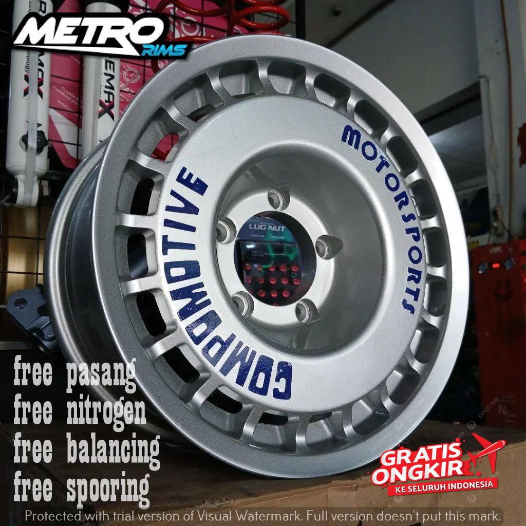 VELG MOBIL RALLYLOOK RING 16X75 H5X139,7 SILVER MOBIL JIMNY JB74 JC74 VELK COMPOMOTIVE R16