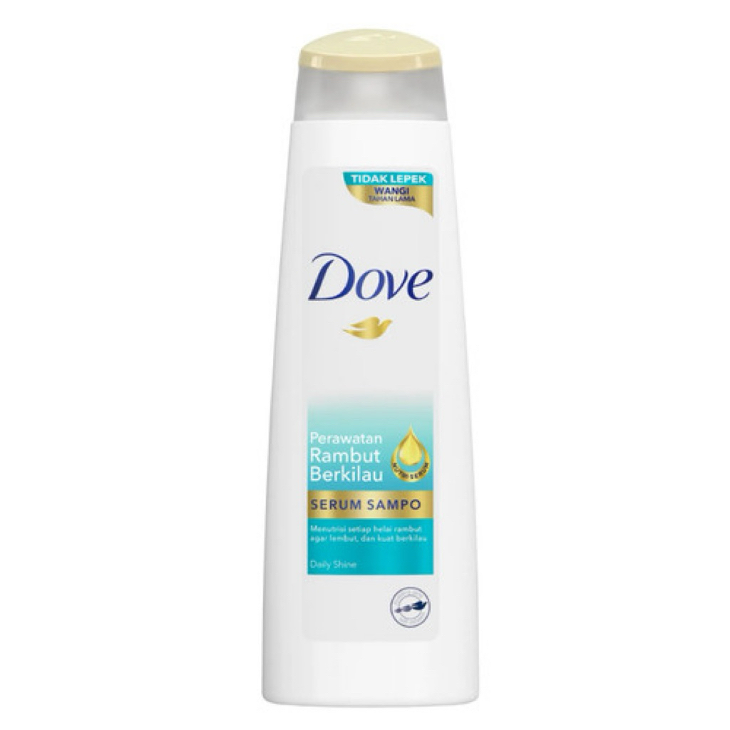Dove serum shampoo daily shine, perawatan rambut berkilau 135ML