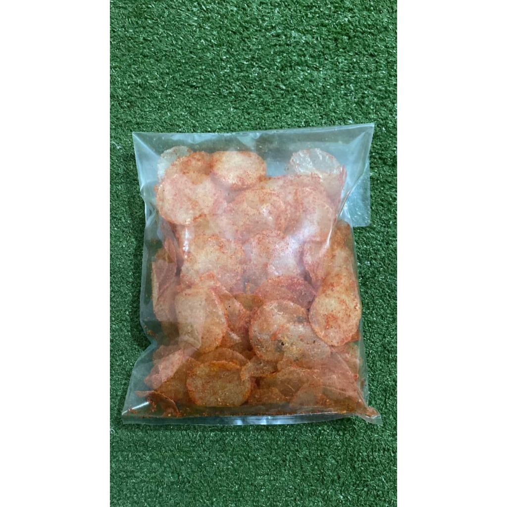 

Keripik Kaca Bumbu Pedas Daun Jeruk