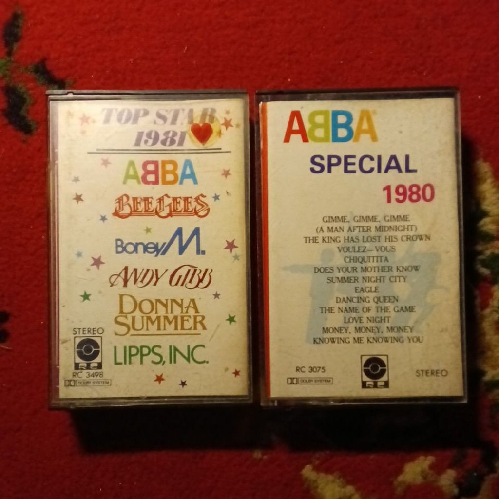 kaset pita abba special 1980 beeges boney m donna summer