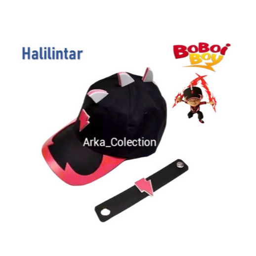 Topi Halilintar Topi Petir Hitam Gratis Gelang