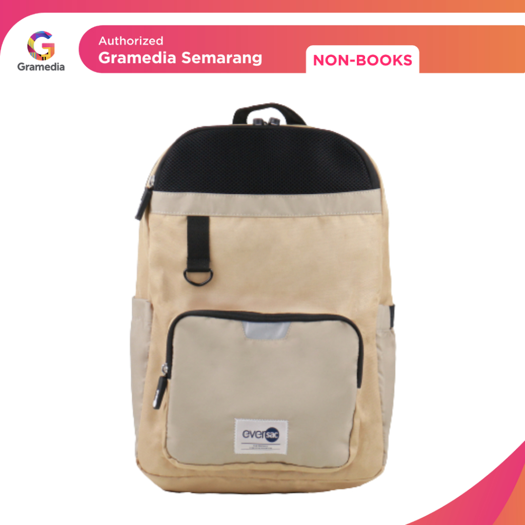 Gramedia - Eversac Backpack Miniju Gamma Khaki Brown (Eversac)