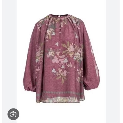 Reverie Sheer Blouse - Tea Rose - Benang Jarum