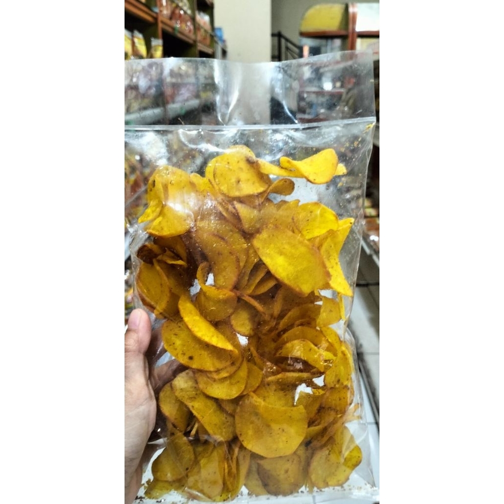 

Sanjai bumbu/keripik singkong bumbu kunyit