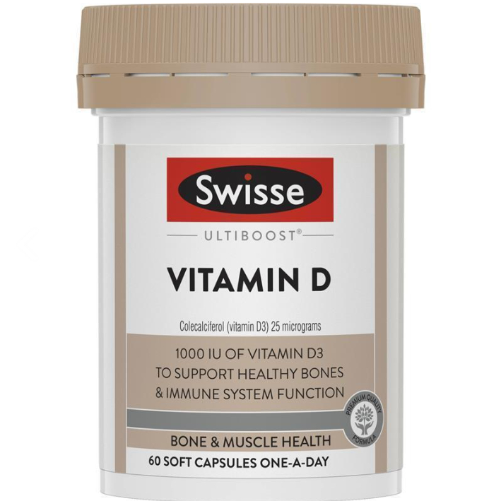 Swisse Ultiboost Vitamin D 60 Capsules Vitamin D Untuk Kesehatan Tulang