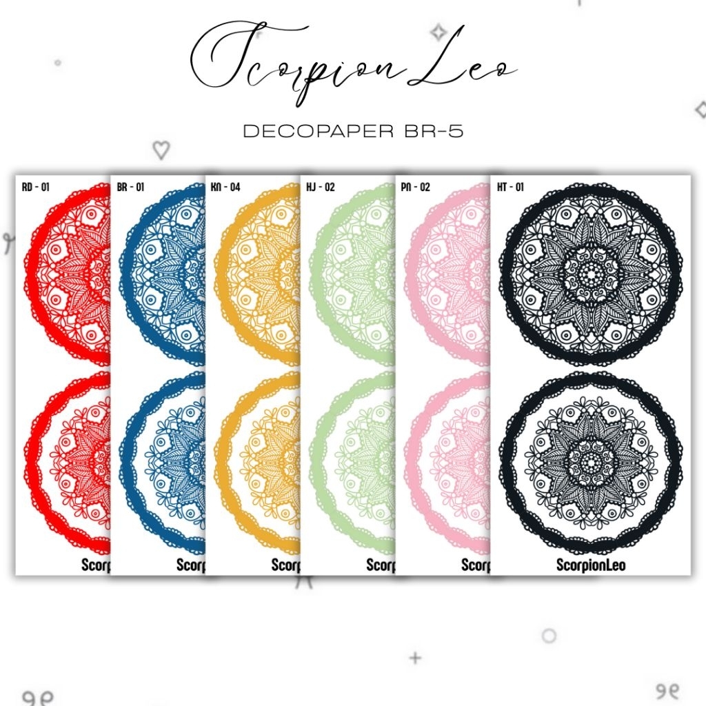 

Decopaper for journaling scrapbooking atc.