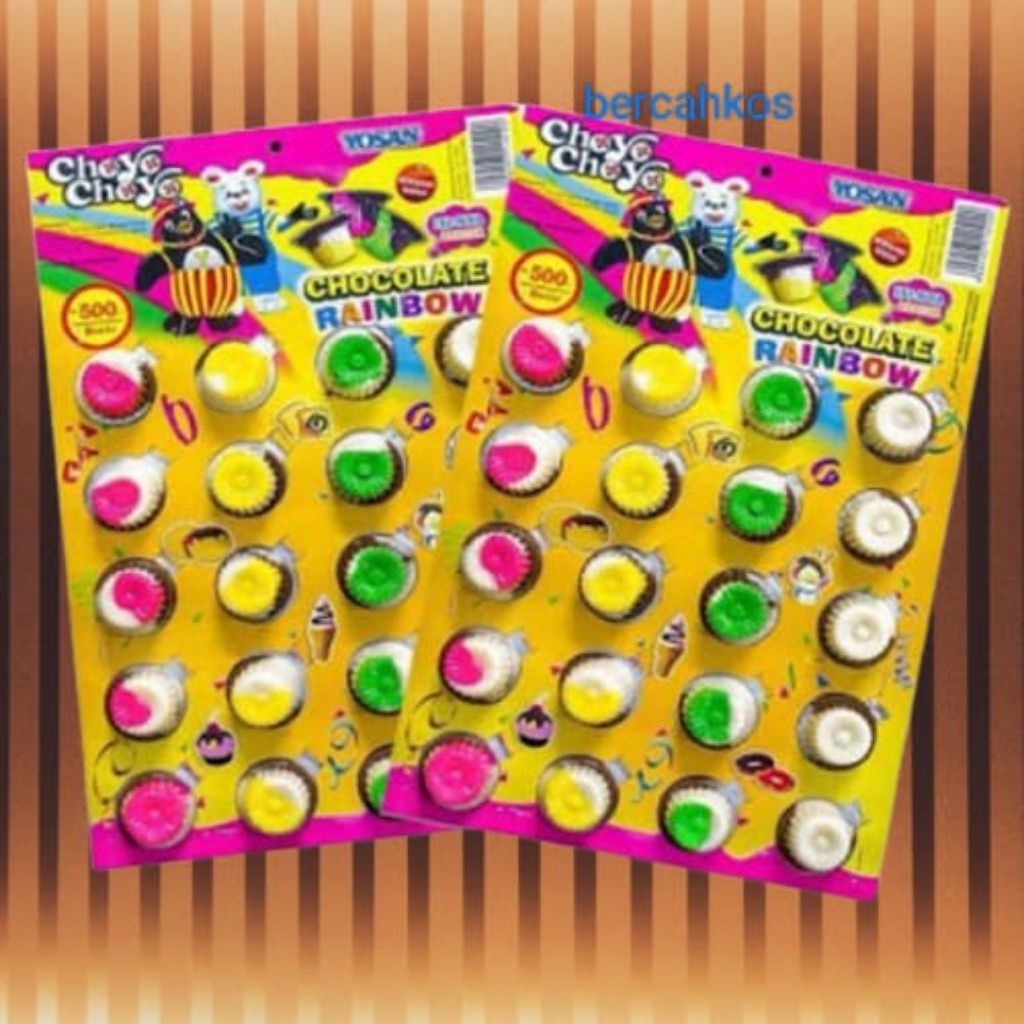 

choyo choyo coklat rainbow isi 20pcs