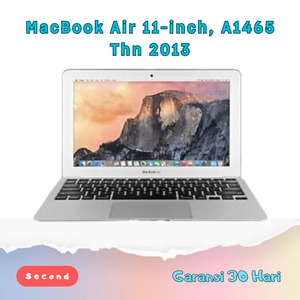 MacBook Air 2015 11inch A1465 Ci5 Ram 4GB 128GB Second Bergaransi