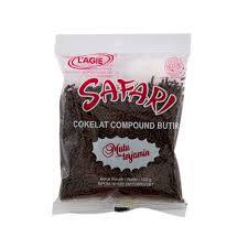 

L'AGIE Hagel Slag Safari Polos 250g – Meses Cokelat Polos Lezat untuk Topping Kue & Roti