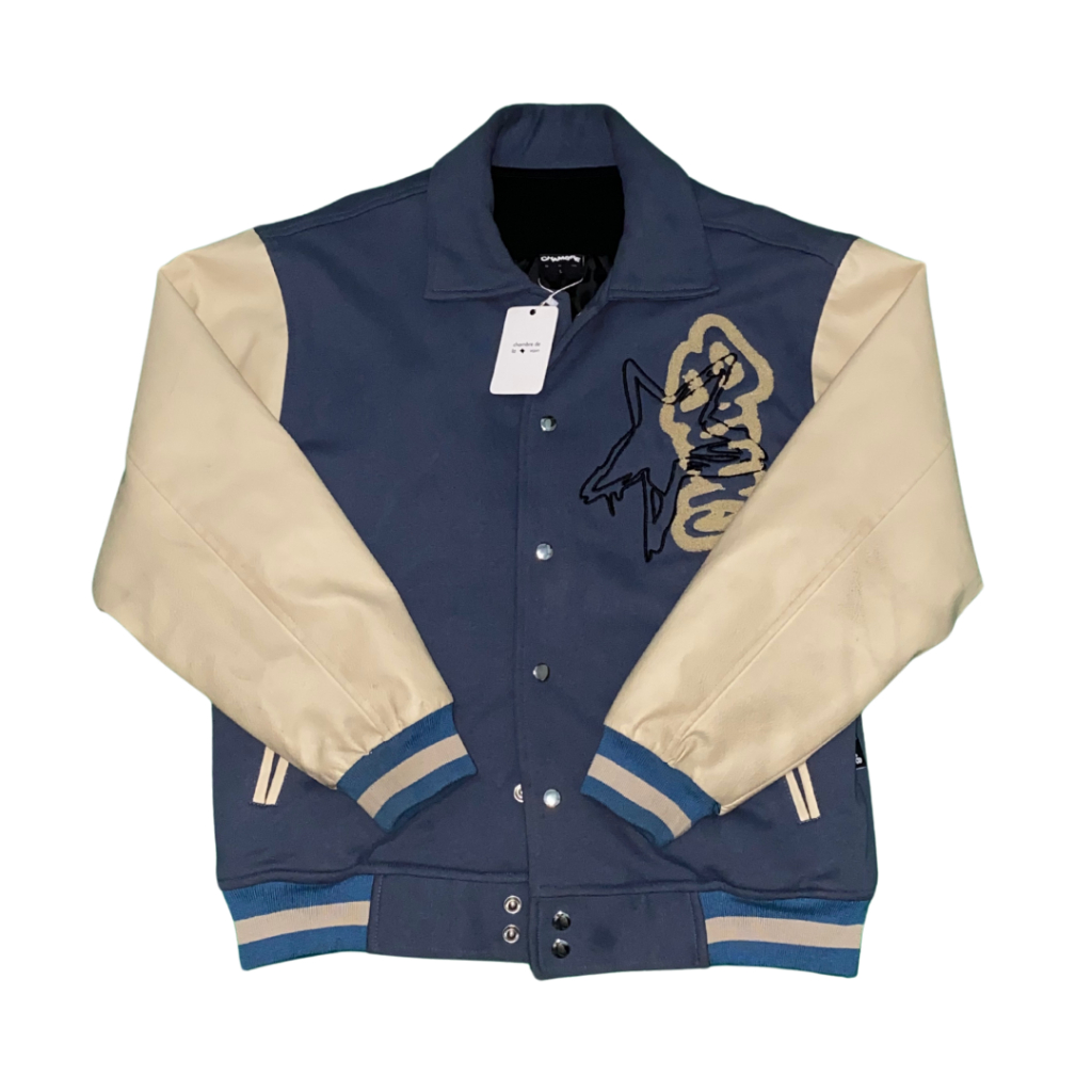 Varsity Jacket CHAMBREDELAVAIN 90s Blue