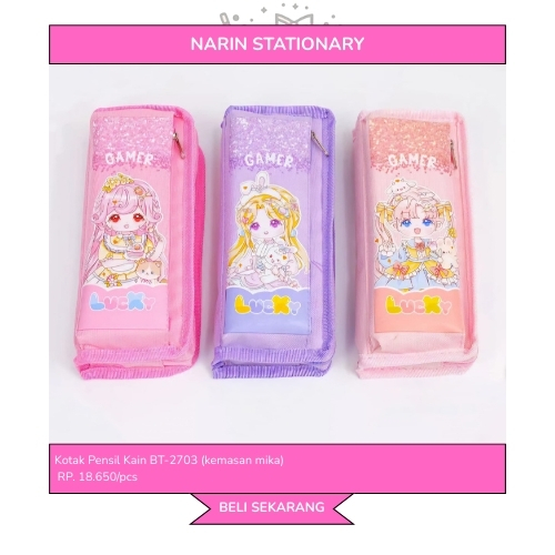 

Tempat Pensil Bahan Kain (kemasan mika)