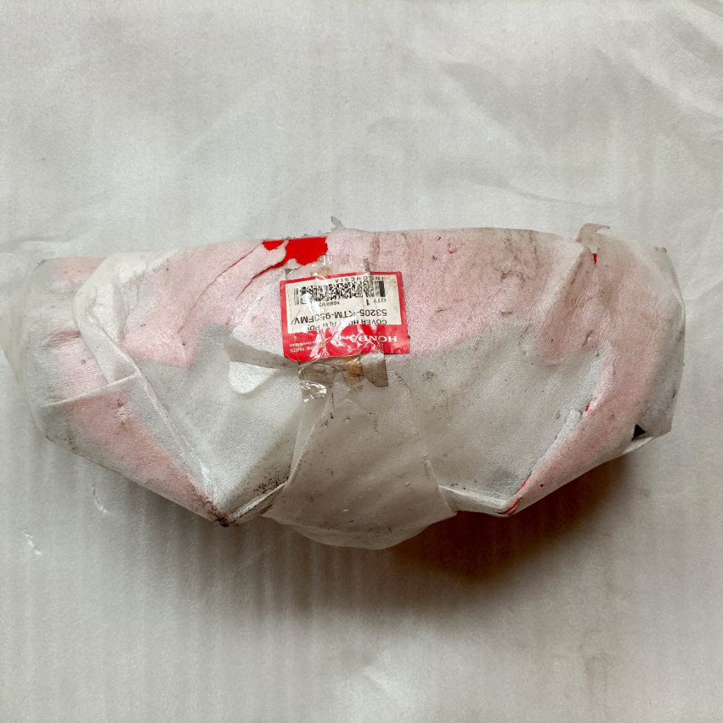 COVER HANDLE FR BATOK LAMPU DEPAN HONDA SUPRA X 125 OLD MERAH ORIGINAL