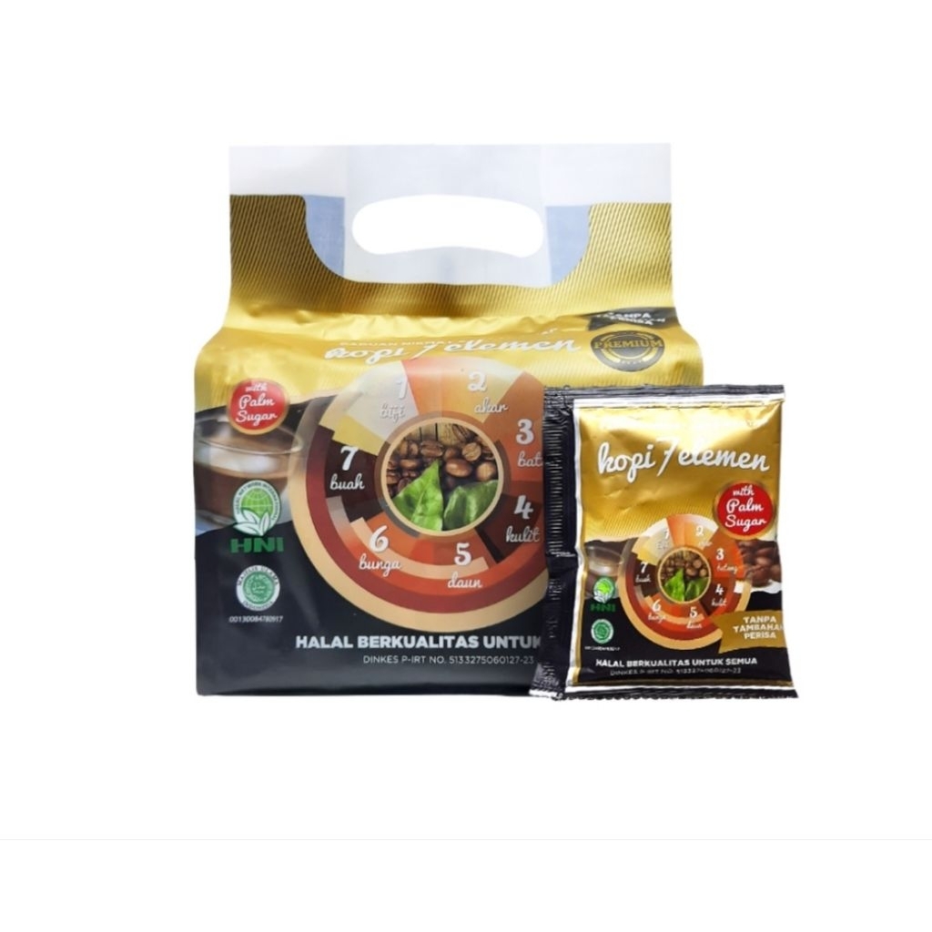 

KOPI 7 ELEMEN PREMIUM HNI ISI 10 SACHET