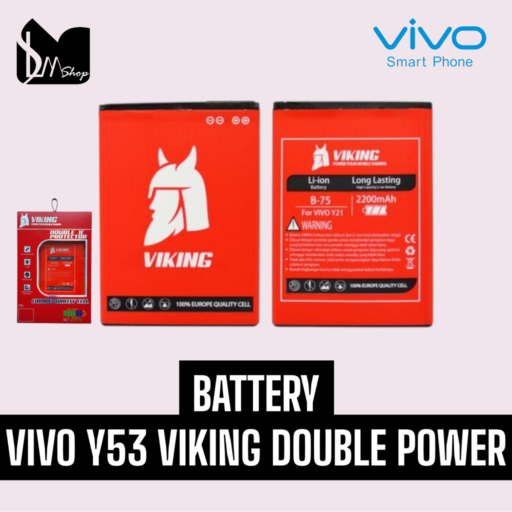 BATERAI | BATTERY | BATRE VIVO Y53 | VIKING DOUBLE POWER | ORIGINAL