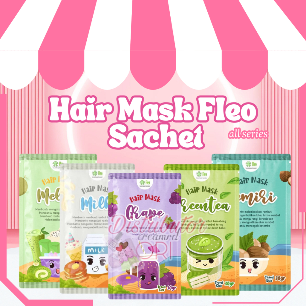 [BPOM] FLEO HAIR MASK SACHET 30GR / MASKER RAMBUT PREMIUM ALA SALON / HAIR MASK CREAMBATH TRAVEL SIZ